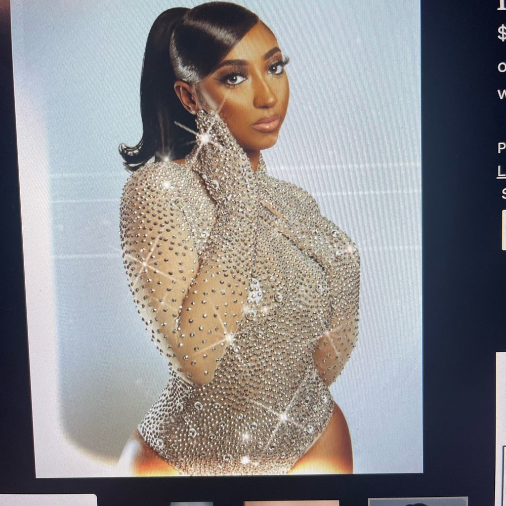 SOLD Diamond bodysuit